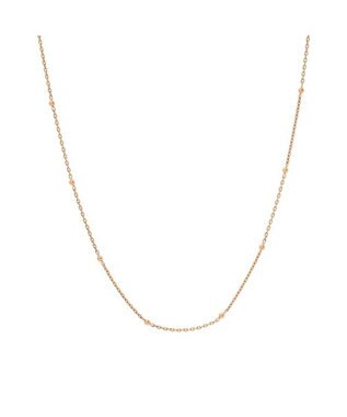 blancotokyo 【金属アレルギー対応】ボールチェーンネックレス Astra ピンクゴールド