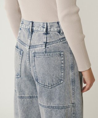 GRACE CONTINENTAL ライン切替デニムパンツ ピンク