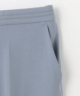 NAVE 【ReNAVE　洗える】バックサテンジョーゼット スモーキーブルー