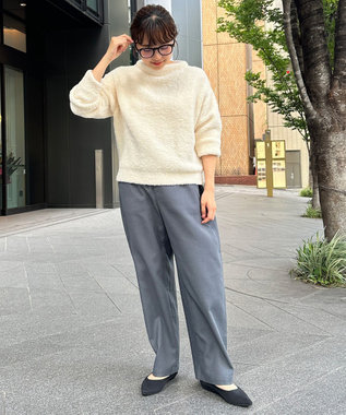 UNFILO カーブワイドパンツ チャコール