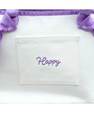 LA BAGAGERIE 【インスタグラマー Chiyoさん×LA BAGAGERIE】ギャザーリボンハンドルトート パープル