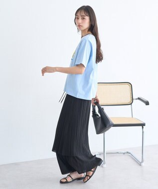 earth music&ecology プリーツレイヤードライクスカート Black