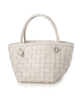 UNBILLION ピークスピーク PEAKS PEAK / 牛革レザーメッシュ3wayトートS アイボリー