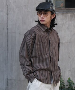  ミニマムチェックショートシャツ（LS）