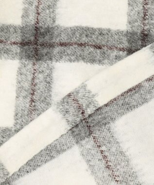 JOSEPH ABBOUD MOUNTAIN 【SPACE／UNISEX】フランネルジャージーブロック シャツ ライトグレー系4