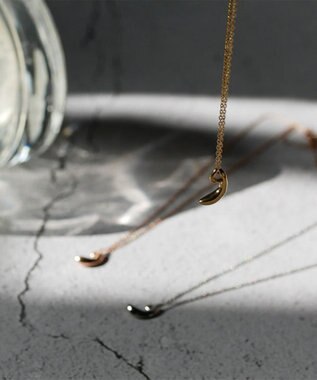 blancotokyo 【金属アレルギー対応】ニュアンスドロップネックレス LAGRIMA necklace ゴールド