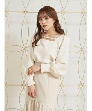 earth music&ecology ２ｗａｙストラップブラウス Off White