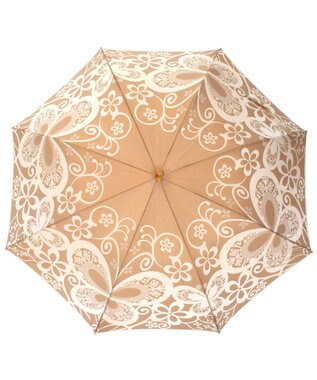 槇田商店 Kirie 蝶々 ハニーマスタード 長傘 カラシ