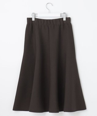 自由区 【洗える/セット着用可】レーヨンストレッチ マーメイドシルエット スカート ダークブラウン系