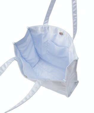 Maison de FLEUR サテンラインストーントートバッグ Light Blue