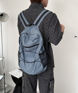 WEGO 【ユニセックス着用ITEM】コードデザインバックパック ブルー