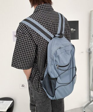 WEGO 【ユニセックス着用ITEM】コードデザインバックパック ブルー
