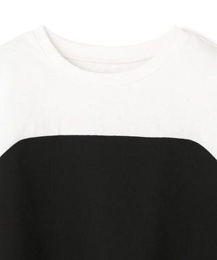 UNFILO 【110-150cm】アソート コンビTシャツ オフ×ブラック[ビスチェコンビ]