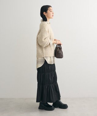 Green Parks ブークレニットプルオーバーⅡ Light Beige