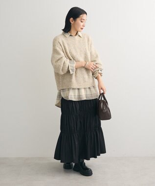 Green Parks ブークレニットプルオーバーⅡ Light Beige