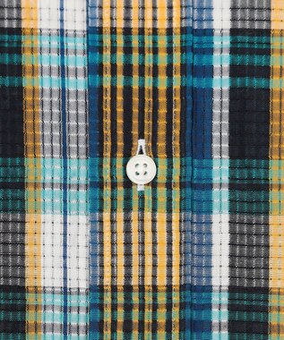 J.PRESS MEN 【Aero Weave】クールマックス サッカーシャツ / B.D. ブルー系3