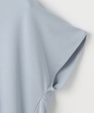 UNFILO 【新色追加！/接触冷感】マイビューティ バックフレアTシャツ スカイブルー系