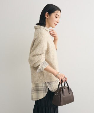 Green Parks ブークレニットプルオーバーⅡ Light Beige