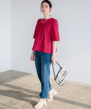 組曲 S ミッドデニム パンツ ユーズドブルー系