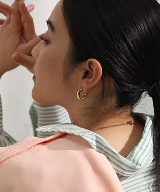 Green Parks ｅｖｅｒｙｗａｌｋ．ステンレスチャンキーフープピアス