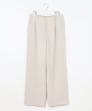 J.PRESS LADIES L 【セットアップ対応】セラテリーダブルクロス セミワイド パンツ グレージュ系