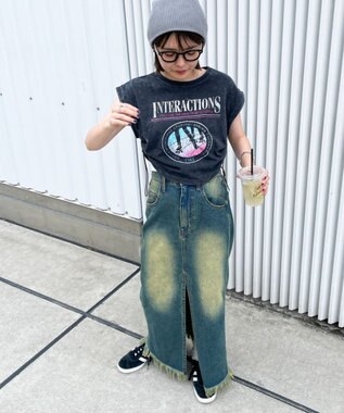 WEGO ヴィンテージウォッシュドロストデザインT 柄1