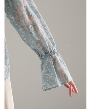 Te chichi レースフリルレイヤードブラウス《2025winter catalog item》 ミント