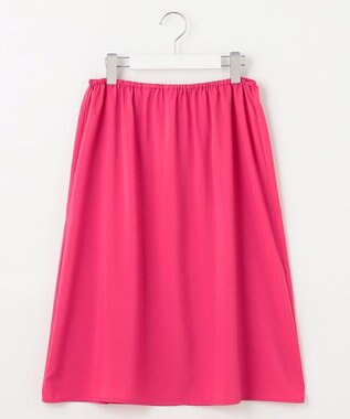 23区 L 【SLOW/一部店舗限定】ブライトリネン  ティアード スカート ローズ系