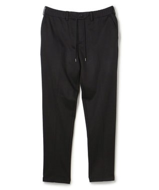 JOSEPH HOMME 新素材【ストレッチ/セットアップ対応】シルキーウールジャージー    ドロスト付テーパードパンツ / PEGG CONVERTIBLE ブラック系