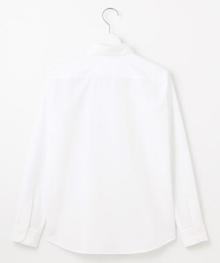 J.PRESS LADIES ホワイトブロード シャツカラーブラウス ホワイト系