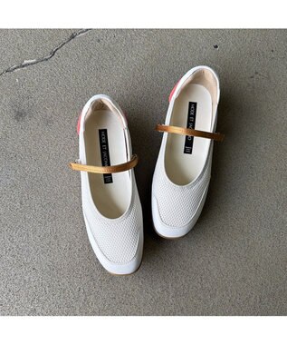 MODE ET JACOMO <MODE ET JACOMO>ストラップバレエスニーカー ホワイト