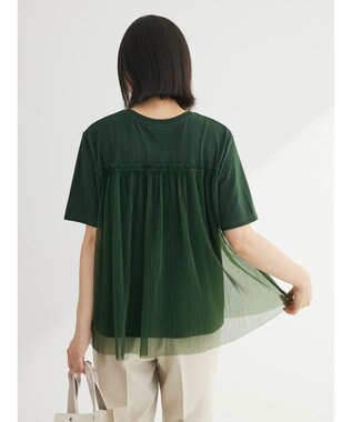 Green Parks プリーツチュールドッキングプルオーバー Green