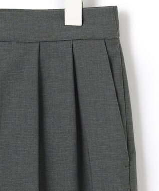 ICB 【洗える】 LinenLikeOx ワイドストレートパンツ グレー系