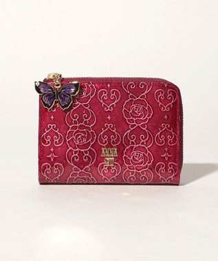 ANNA SUI ローズハート マルチケース ワイン