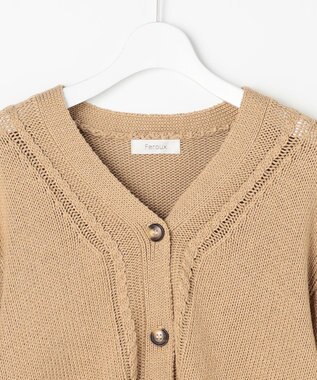 Feroux ゆるニット カーディガン ベージュ系