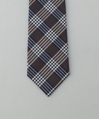 GOTAIRIKU GOTAIRIKU別注【日本製】シルク ネクタイ_チェック柄 ダークブラウン系8