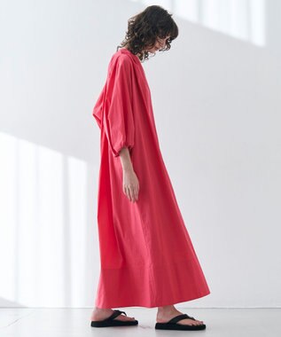 【洗える】MALLOW / コットンパフスリーブマキシドレス