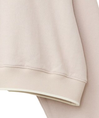 earth music&ecology ハーフジップラインプルオーバー Beige