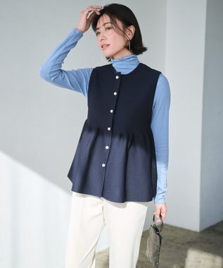 UNFILO 【WEB限定】BEAUTY MOVE センタープレス テーパードパンツ アイボリー