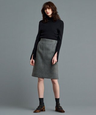 uncrave プルーフ メルトン ミニスカート（uncrave STANDARD） トップグレー