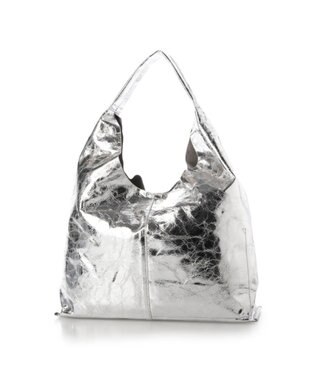 UNBILLION 【テレビ ドラマ着用アイテム】カシュカシュ cachecache / 一枚仕立てホーボーバッグ シルバー