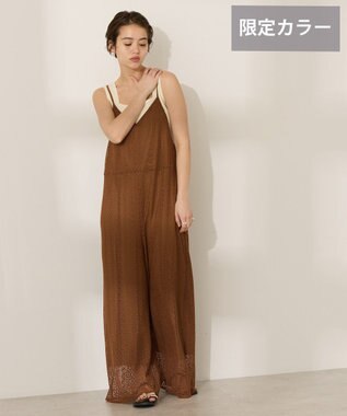 AMERICAN HOLIC レースキャミサロペット【WEB限定カラー有り】 Brown