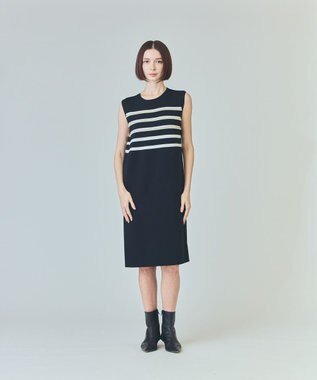 ボーダーパールワンピース