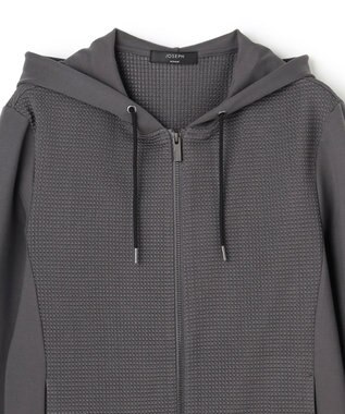 JOSEPH HOMME 【オリジナル素材 】ライトタックジャージー   ジップアップフーディー グレー系