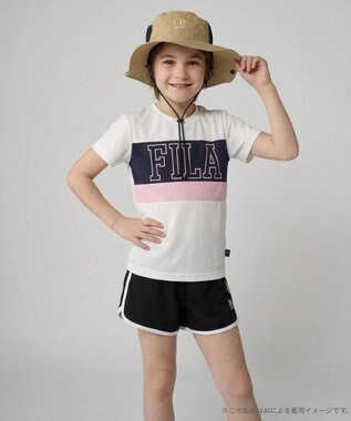 OP／FILA 【Ocean Pacific】日よけタレ付きサーフハット ベージュ