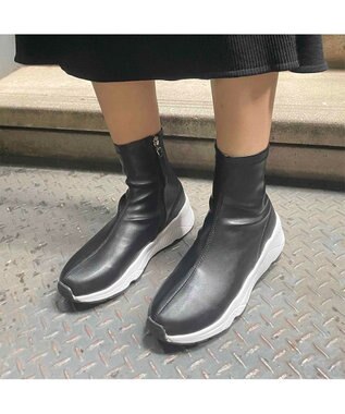 MODE ET JACOMO <noyau>スニーカーショートブーツ ブラック