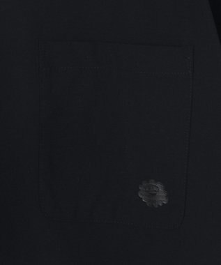 PW CIRCULUS 【MEN】【ストレッチ / 通気性】ロゴ オープンカラー シャツ ブラック系