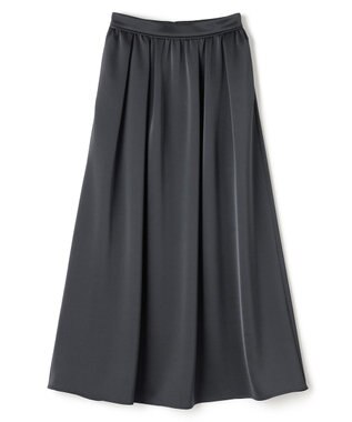 シャイニーダブルサテン フレアスカート