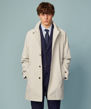 JOSEPH ABBOUD 【キングサイズ・サスティナブル素材/JAPANファブリック/撥水加工/マルチシーン対応】キューブテックス ステンカラー コート アイボリー系