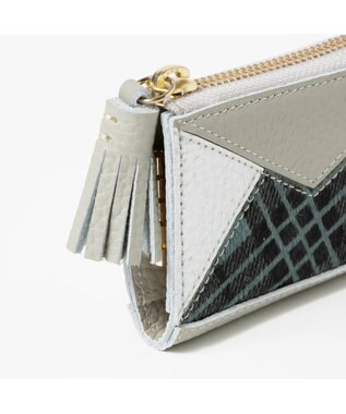 UNBILLION perche サスティナブルハラコタイプスマートキーケース グレーチェック